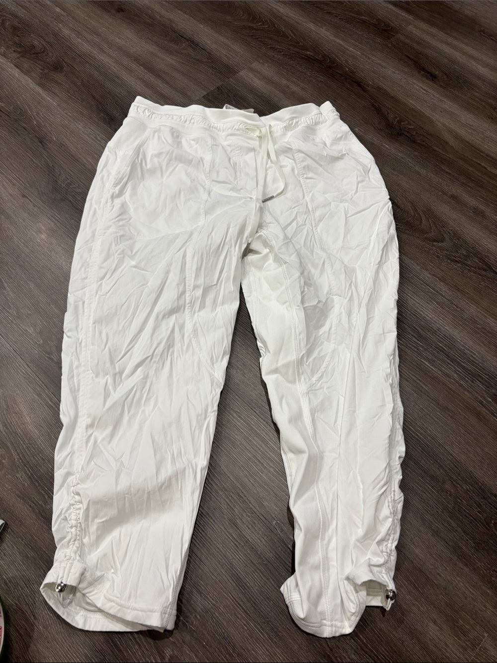 lululemon athletica White Drawstring Cropped Pants